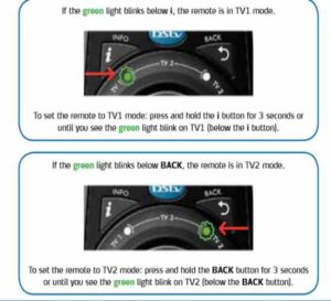 DStv Extra-view remote control settings