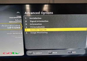 GOtv decoder stuck on software upgrade