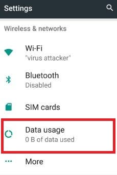 Metered Connection - Data Limit and Restriction Settings