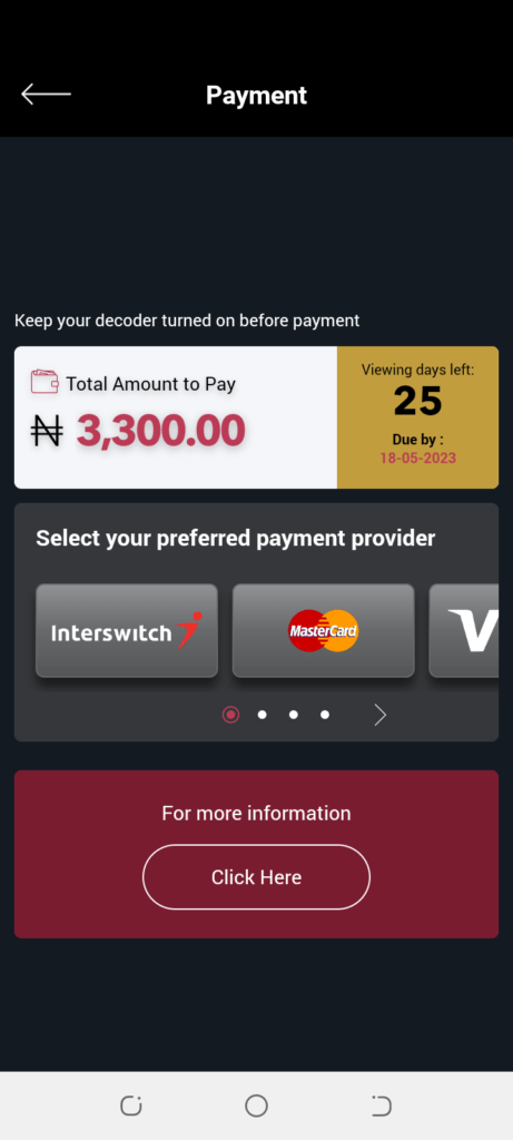 How to make GOtv payments using MyGOtv App